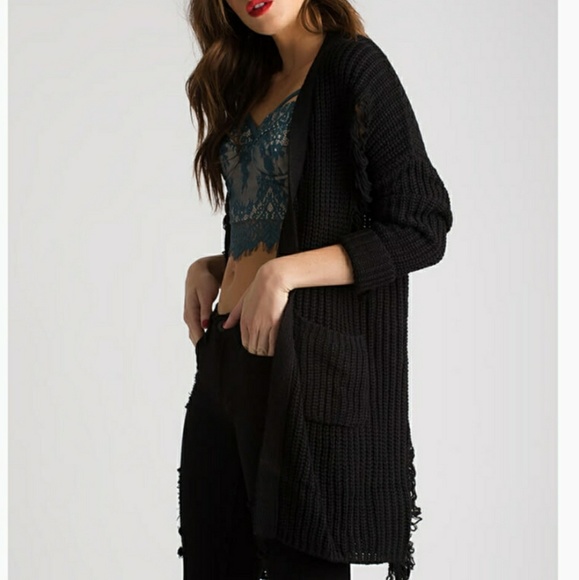 🆕️Oversized Knit Cardigan | Black - Picture 5 of 5